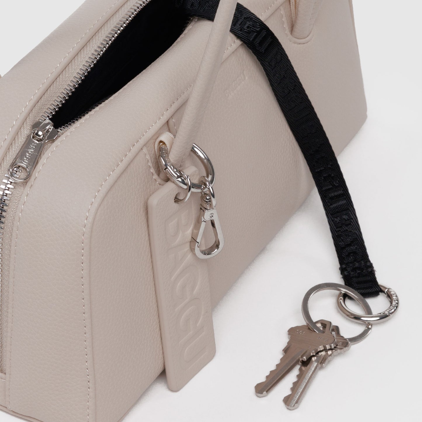 Small Recycled Leather Bowler Bag