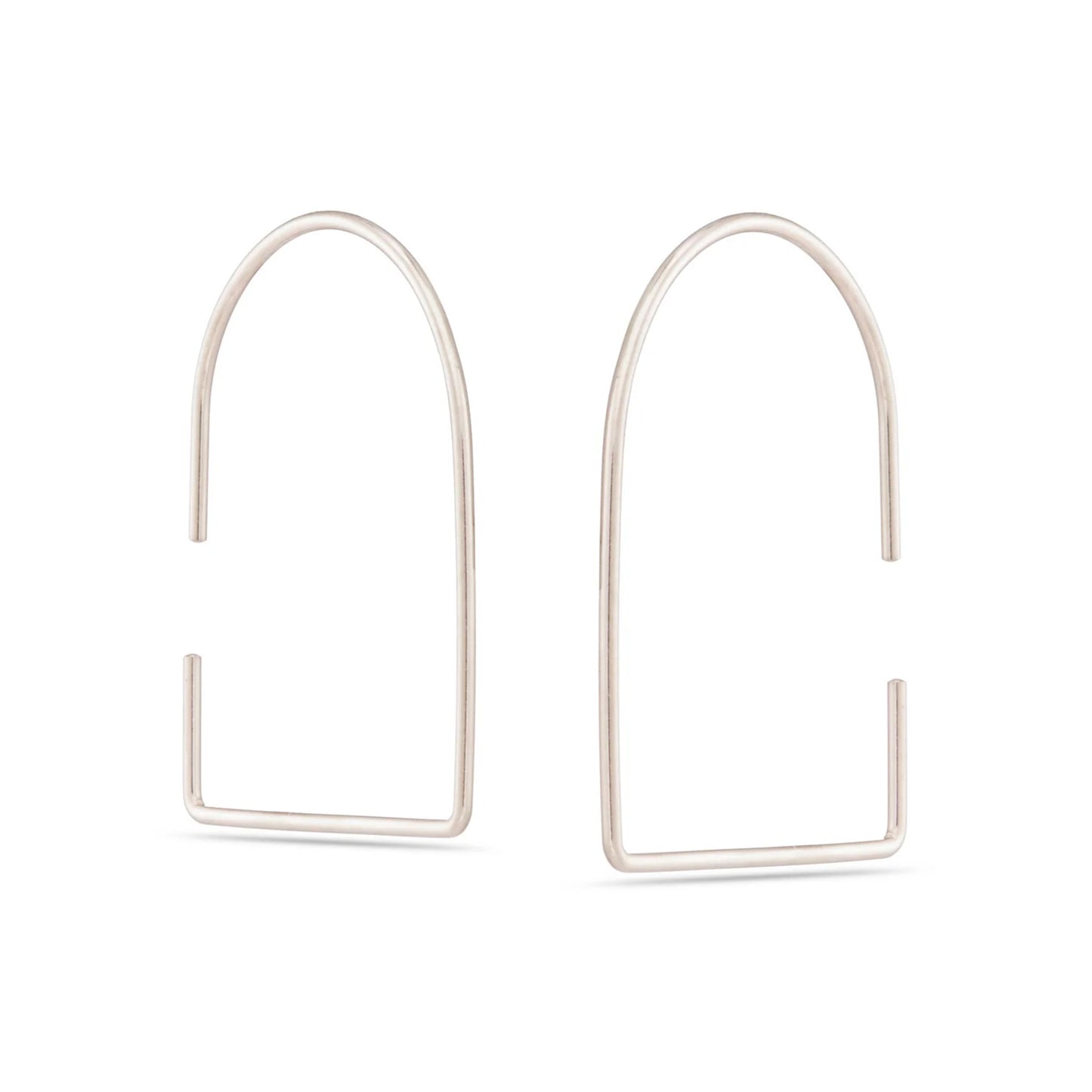 Portal Earrings in Silver