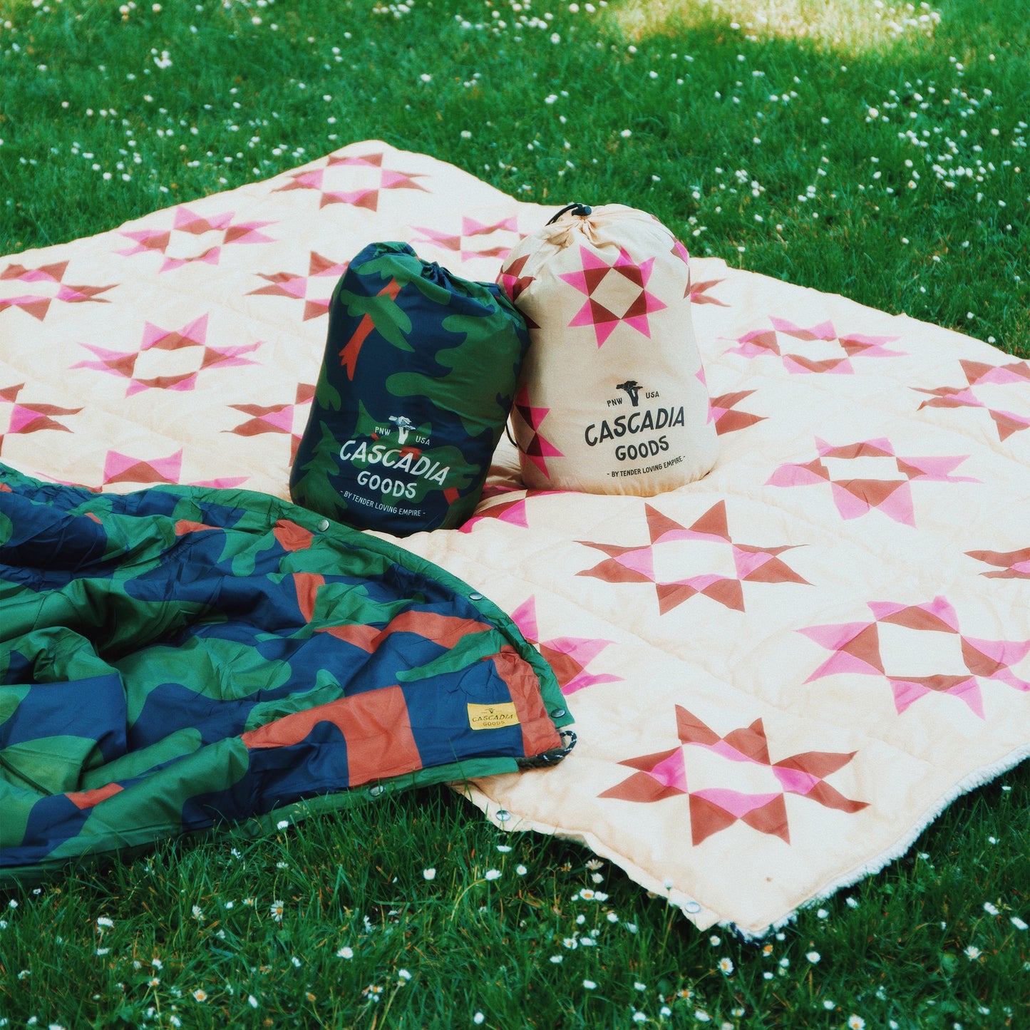 Wonky Trees Camp Blanket