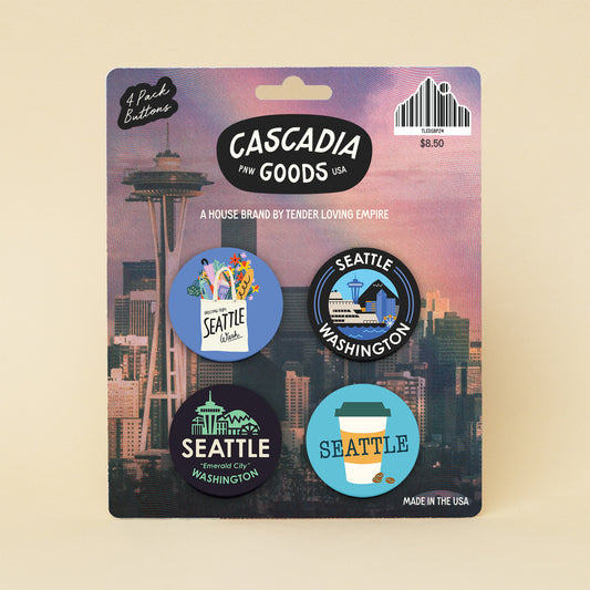 Downtown Seattle Button Pack