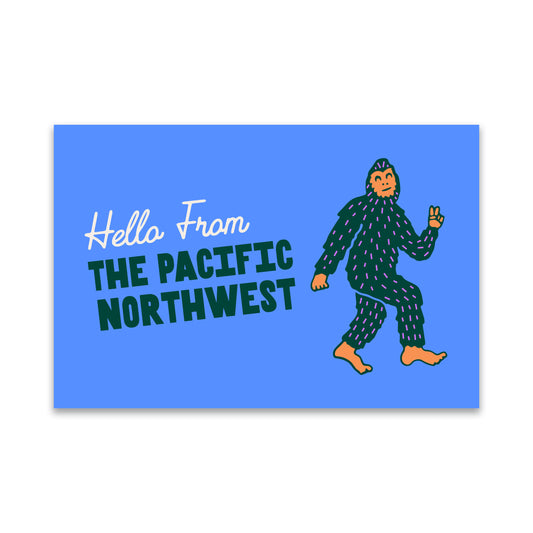 Pacific NW Bigfoot Postcard