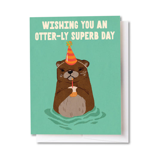 Otter-ly Superb Birthday Card