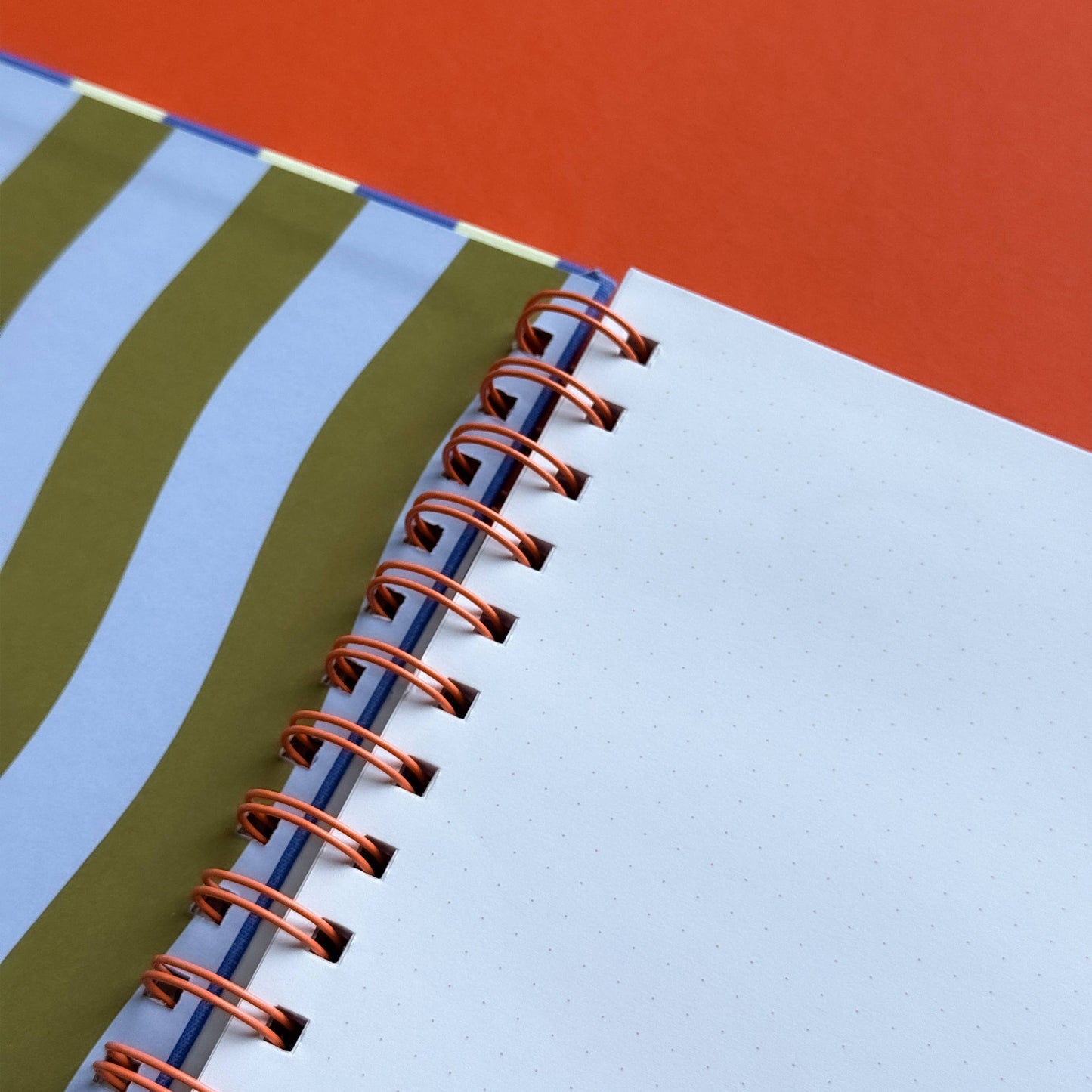 Mediterranean Stripes A5 Dot Grid Notebook
