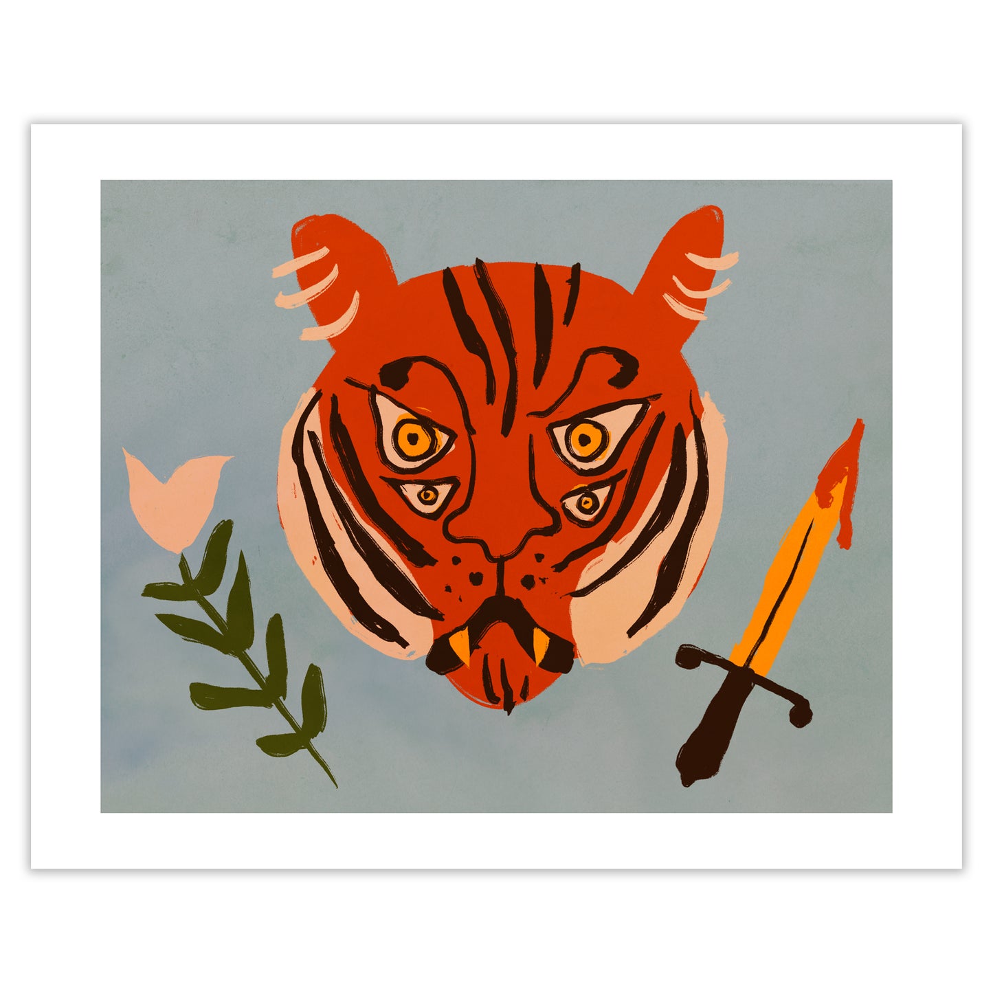 Ona Zelda Pitschka: Four Eyed Tiger Print