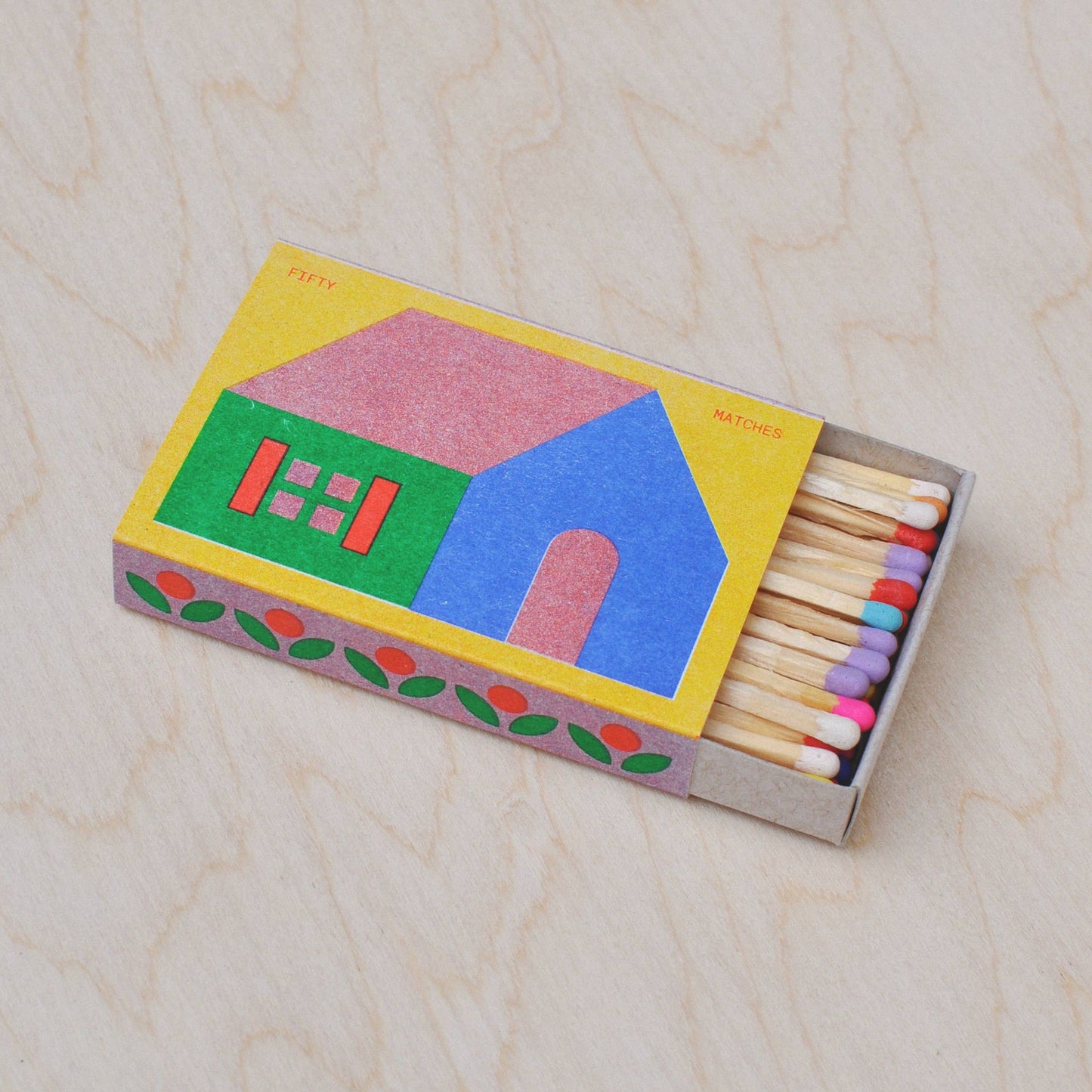 "House" Risograph Printed Matchbox