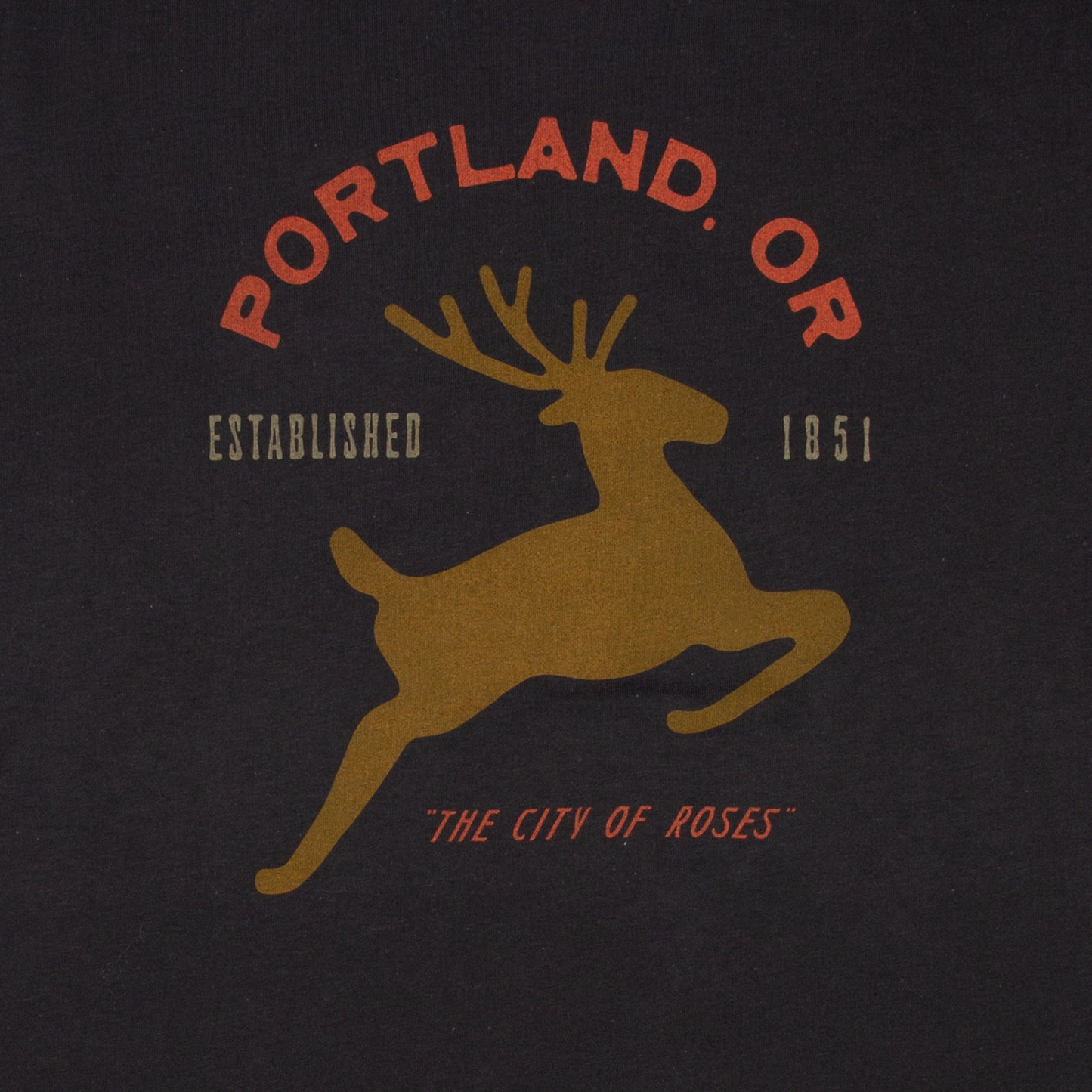 Portland Stag Unisex Shirt (Dark Gray)