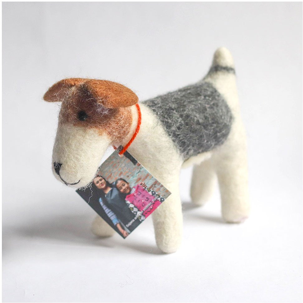 The Winding Road Wool Felted Dog