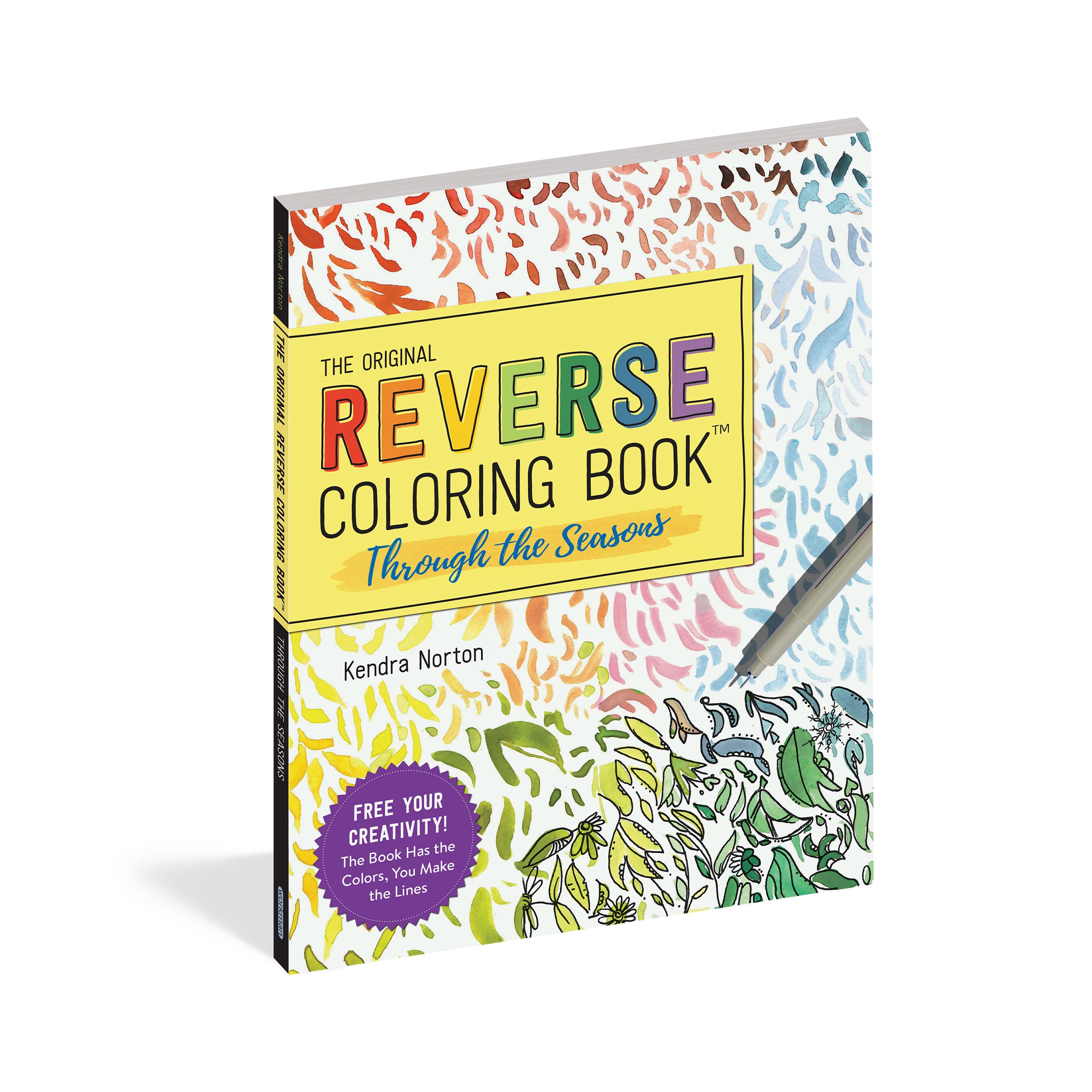 Workman Publishing, The Reverse Coloring Book, 50-Page Reverse
