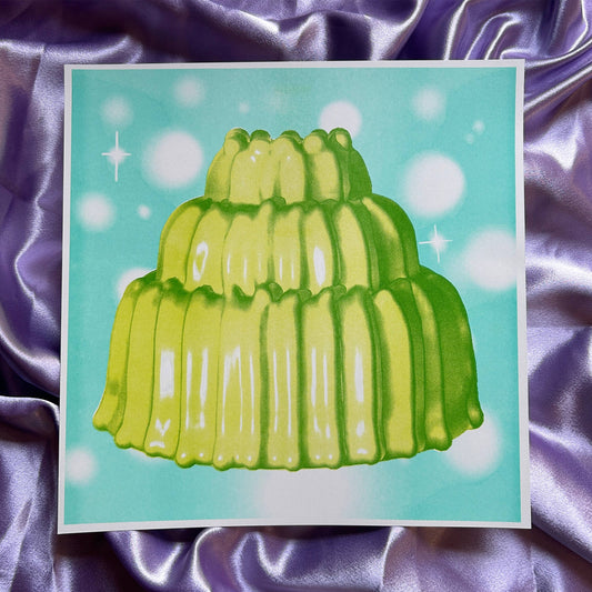 Alex Luciano: Radioactive Jell-O Risograph Print