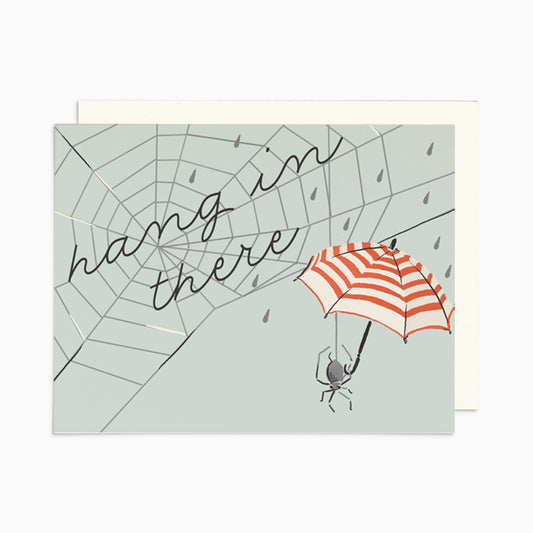 Hang In There Spider Card