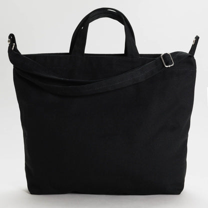 BAGGU Black Horizontal Zip Duck Bag