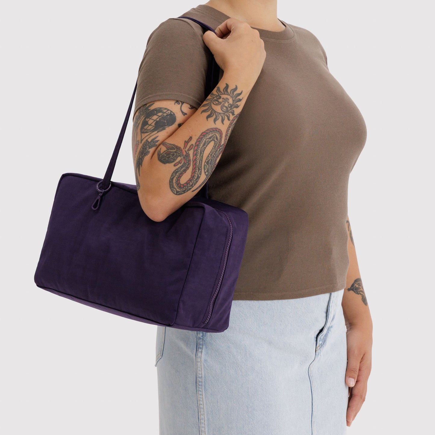Medium Nylon Bowler Bag