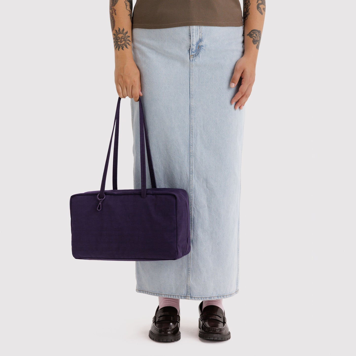 Medium Nylon Bowler Bag
