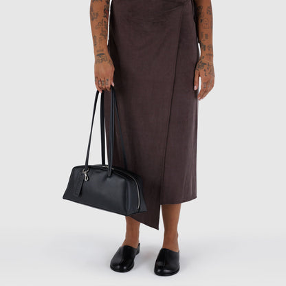 Recycled Leather Bowler Bag