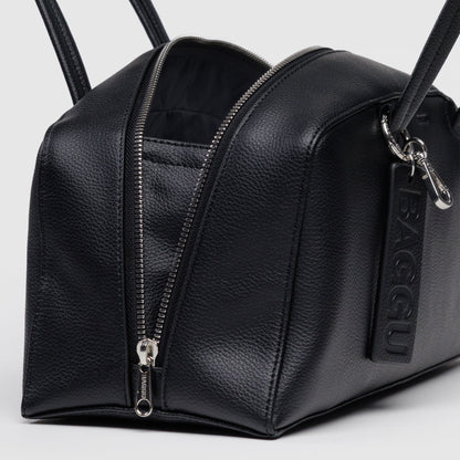 Recycled Leather Bowler Bag