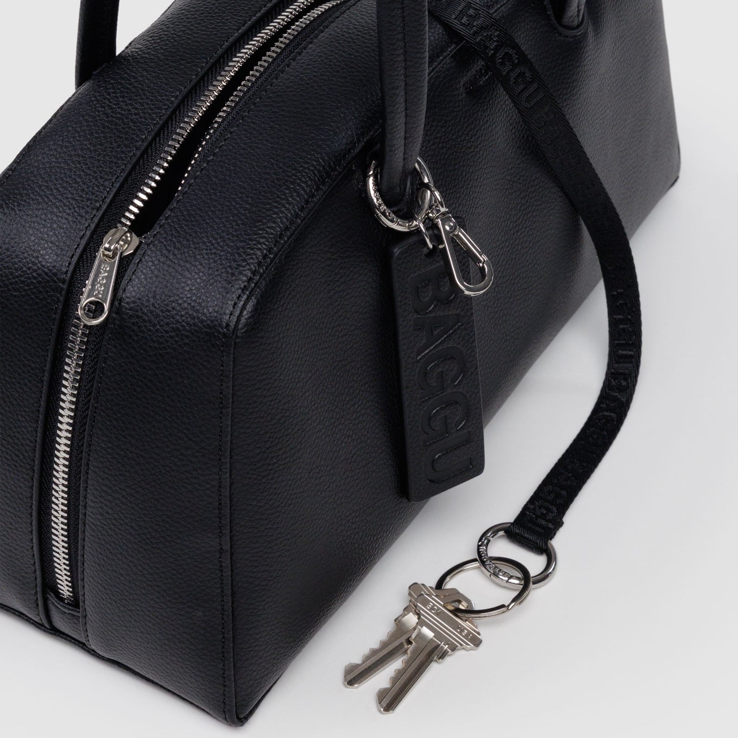 Recycled Leather Bowler Bag