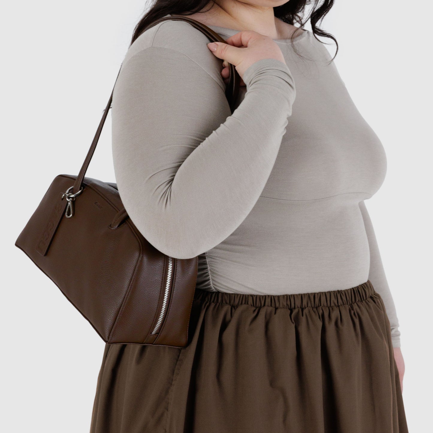 Recycled Leather Bowler Bag