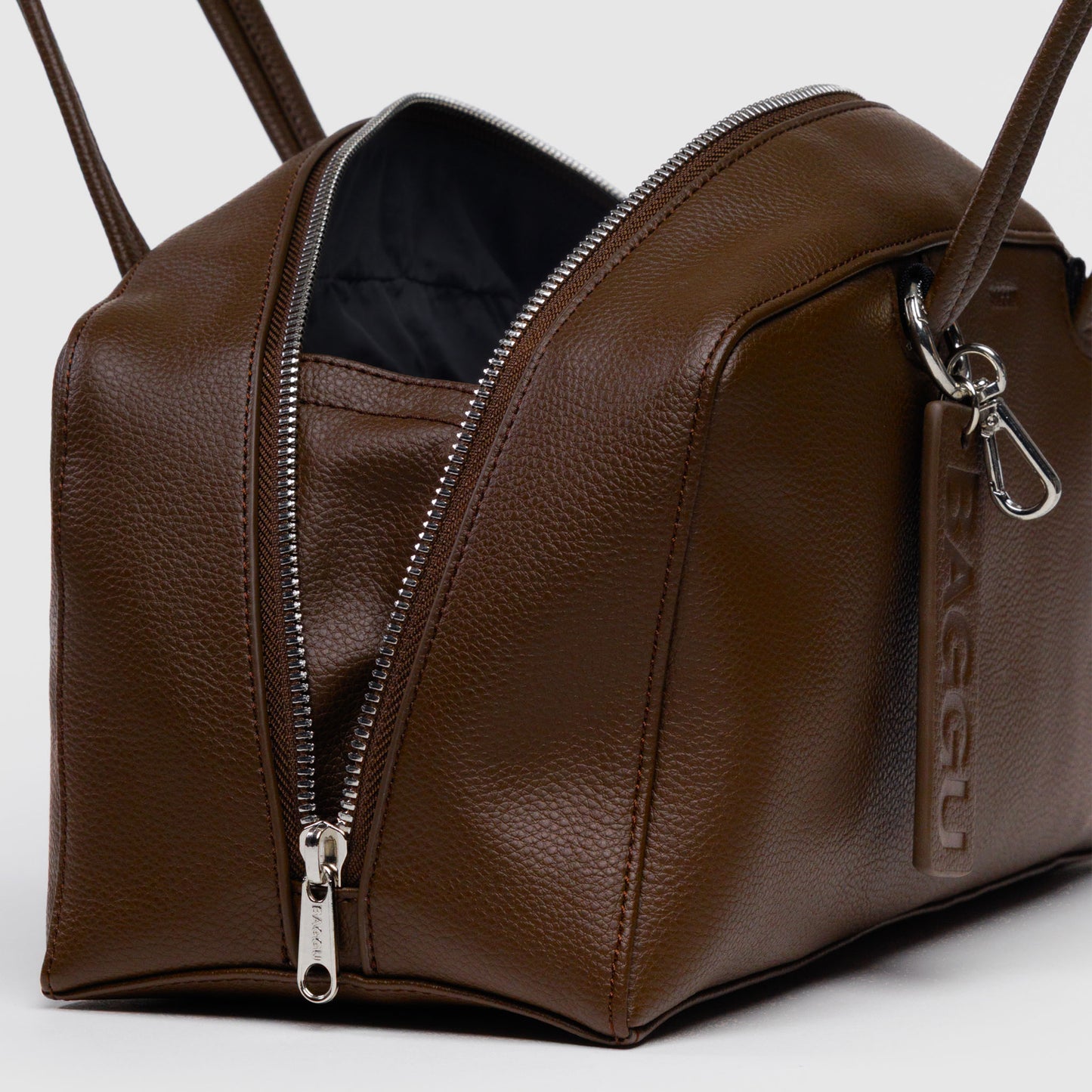 Recycled Leather Bowler Bag