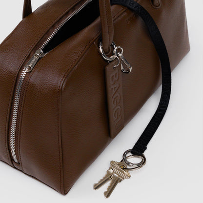 Recycled Leather Bowler Bag