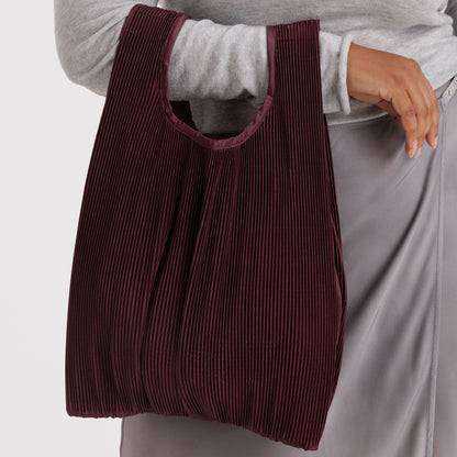 BAGGU Mahogany Pleated Baggu