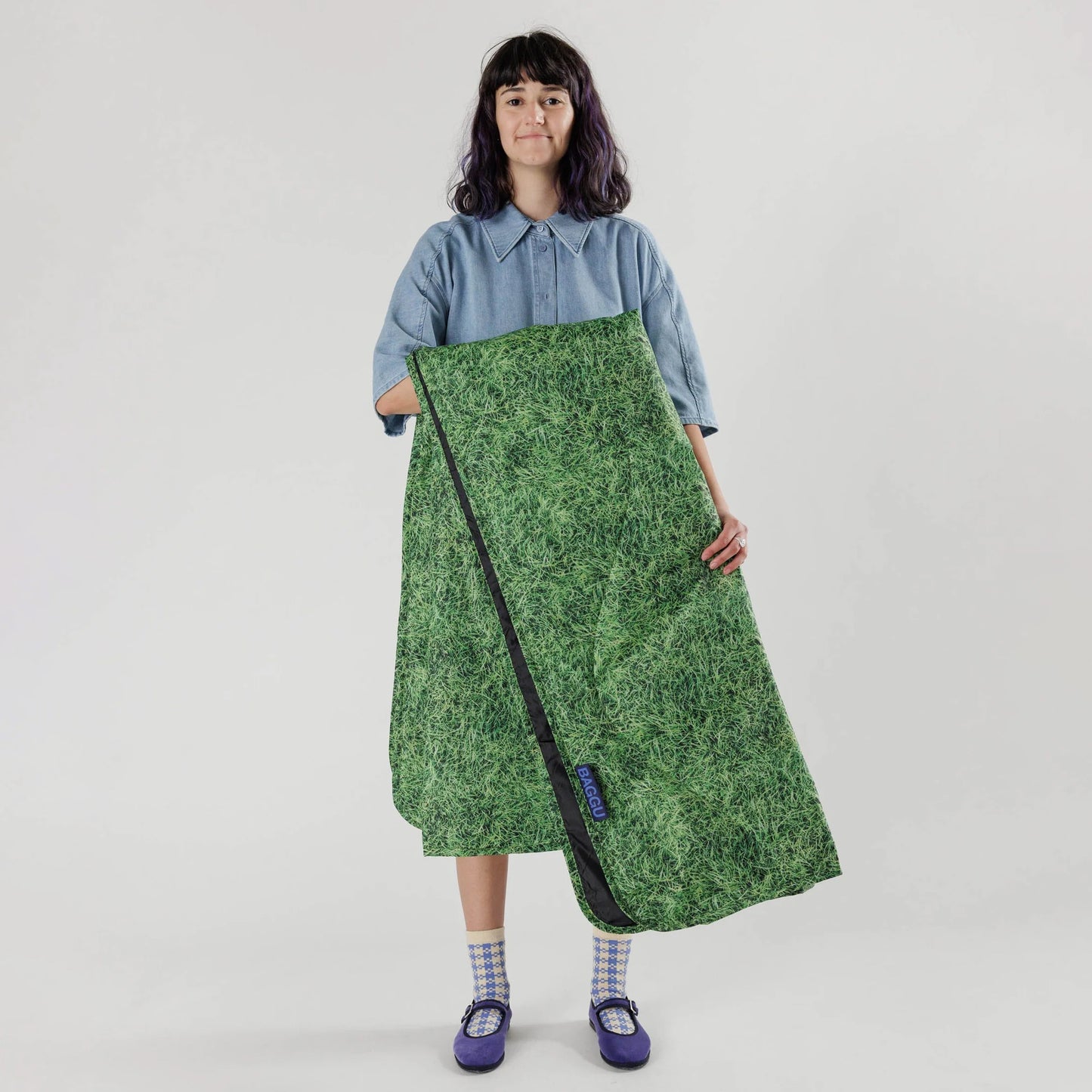 BAGGU Puffy Picnic Blanket: Grass