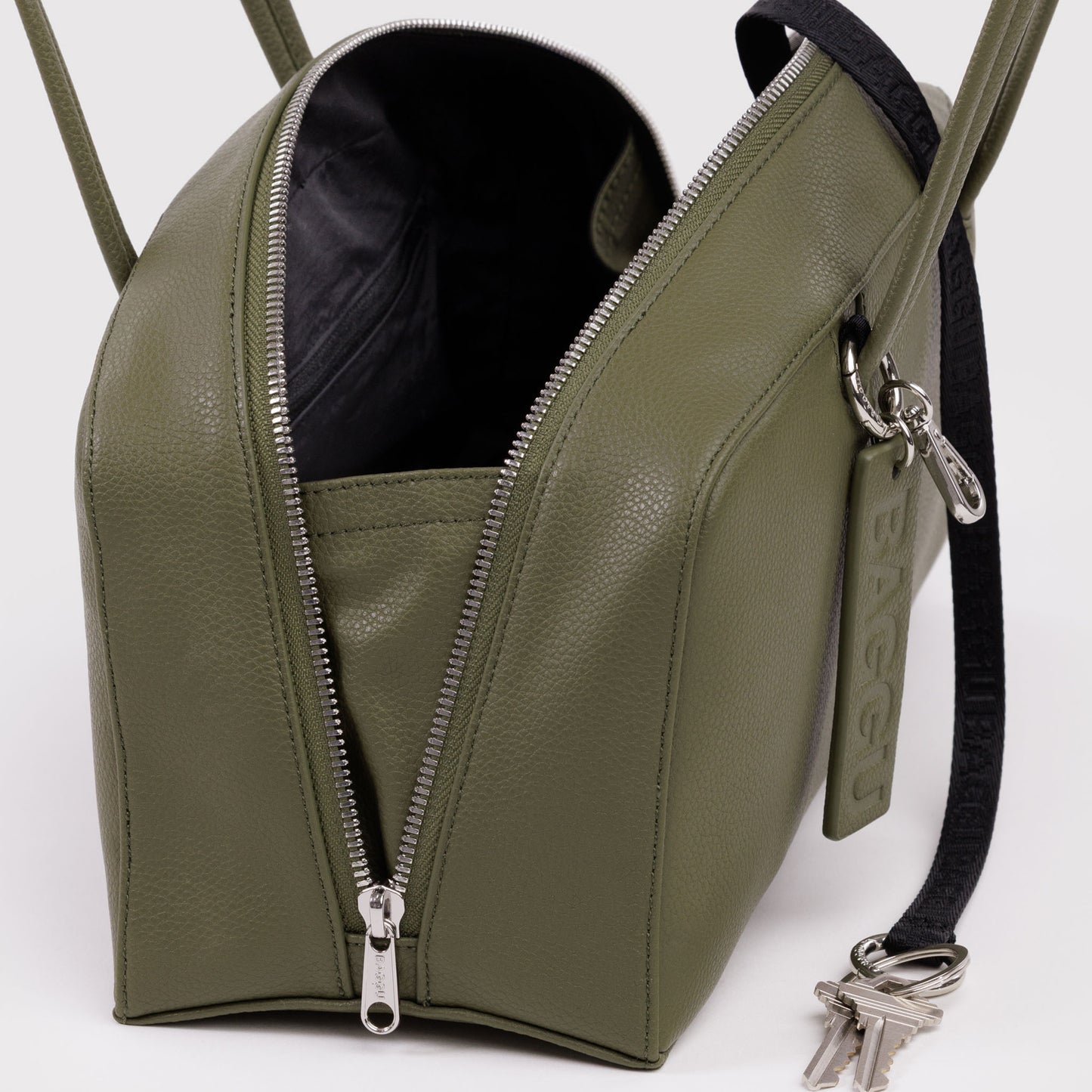 Recycled Leather Bowler Bag
