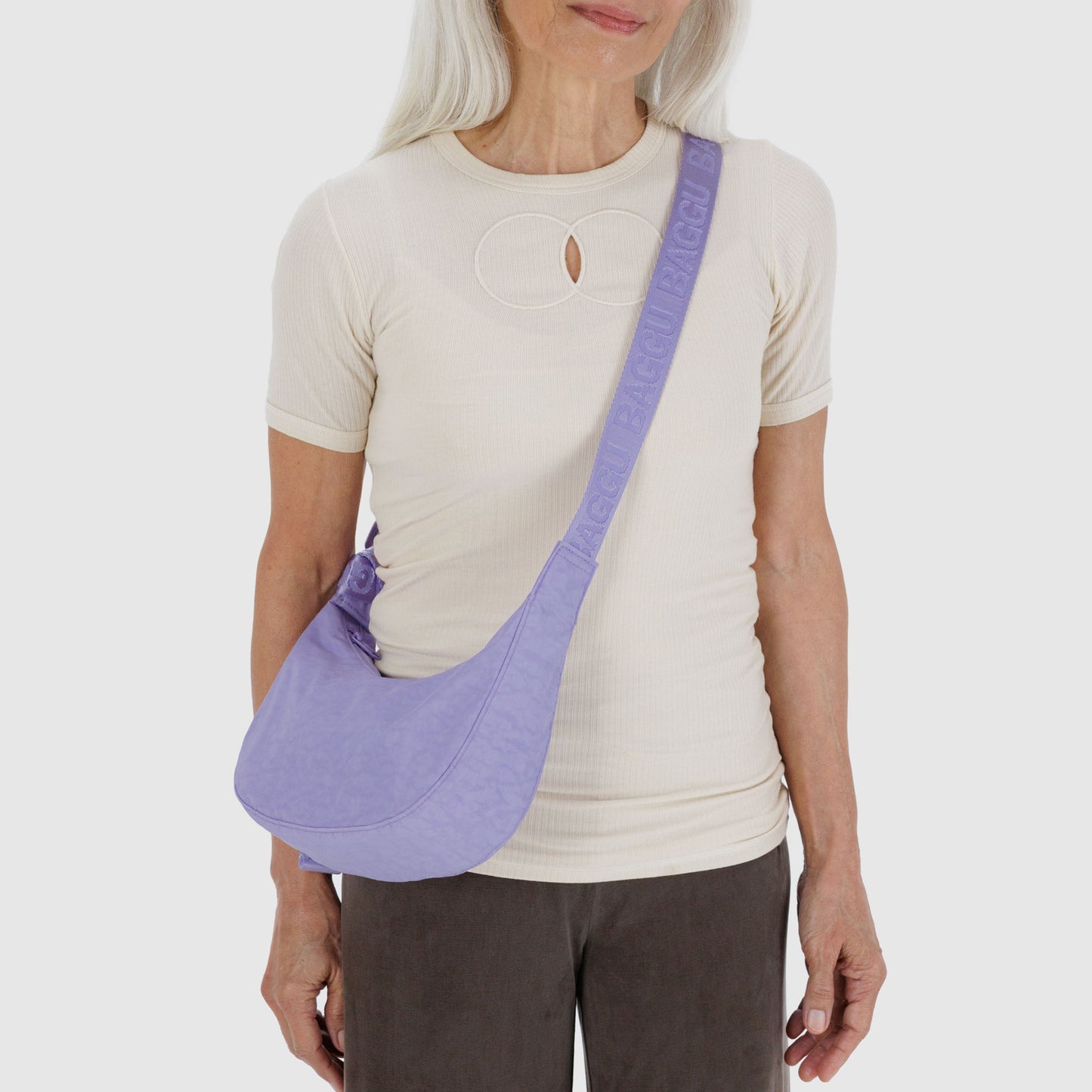 Small Nylon Crescent Bag