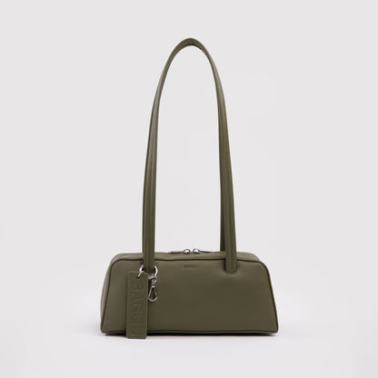 Small Recycled Leather Bowler Bag