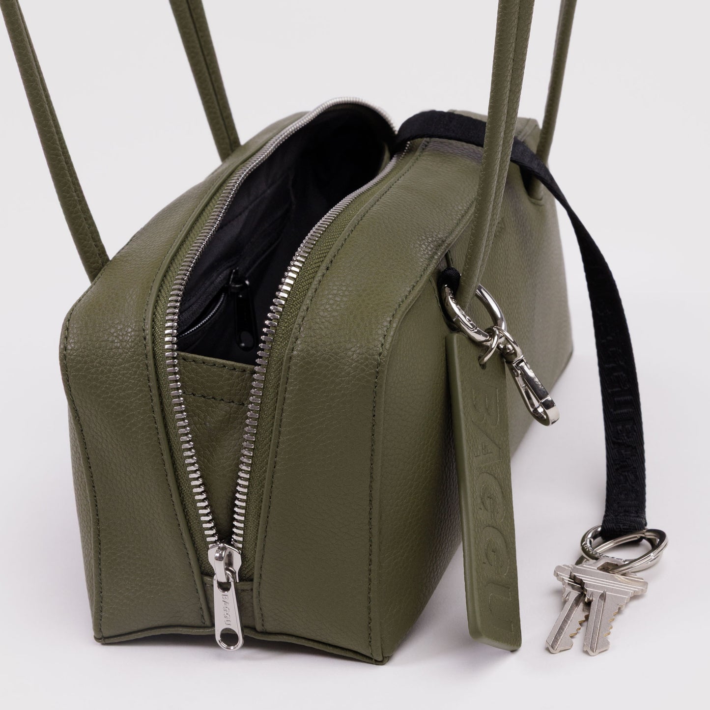 Small Recycled Leather Bowler Bag