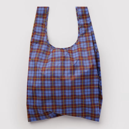 BAGGU Blue Tartan Standard Baggu