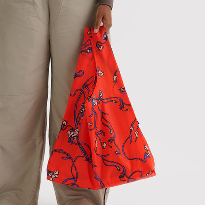 BAGGU Red Snapdragon Standard Baggu