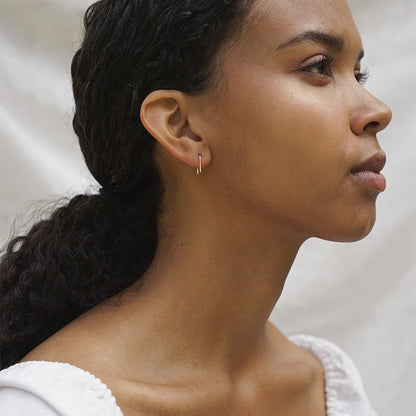 Gold U-Shaped Earrings