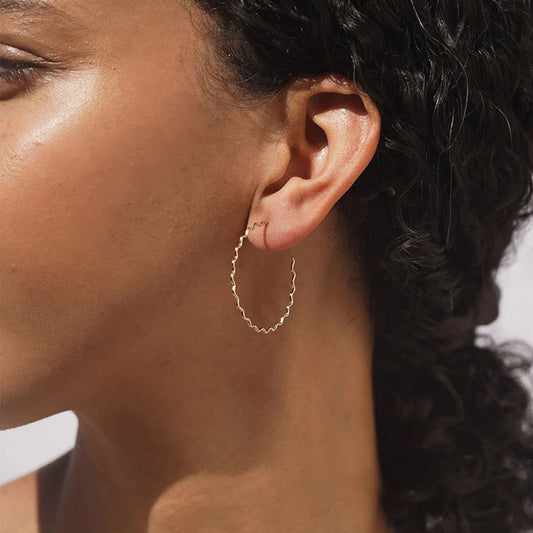 Large Krinkle Hoops