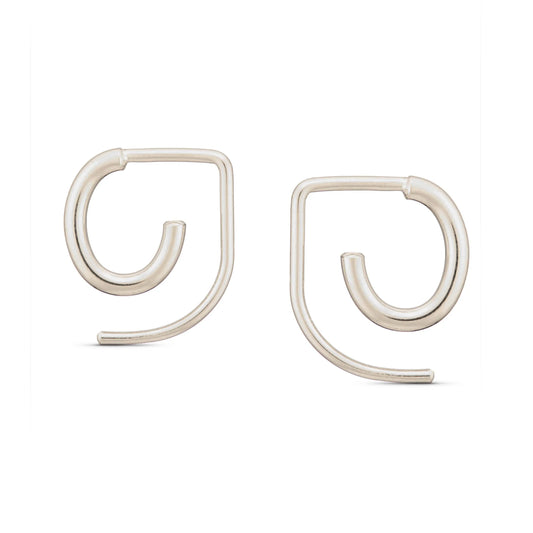 Aero Earrings in Silver
