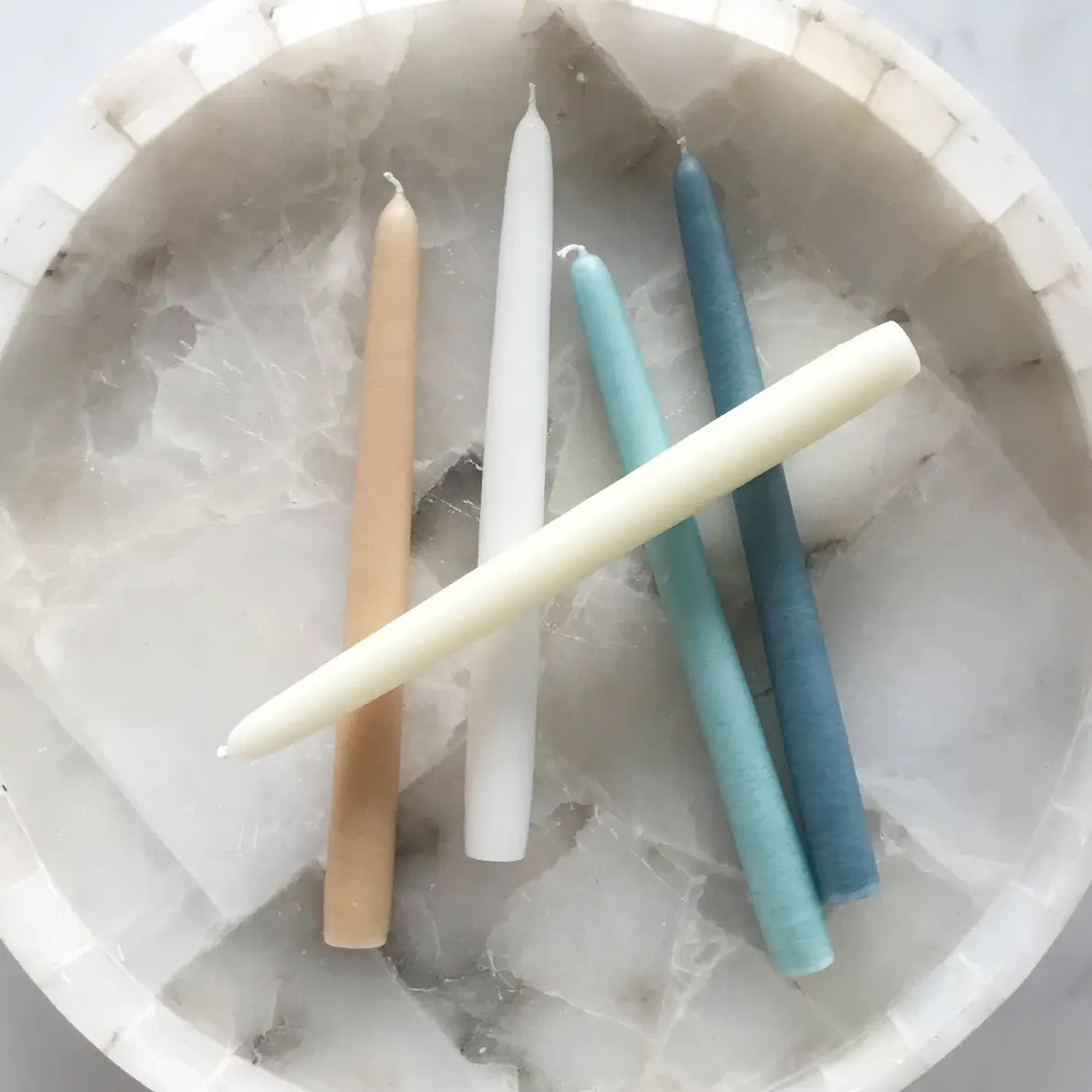 Taper Candles Long- Assorted Marble-35cm – Lottie Mutton