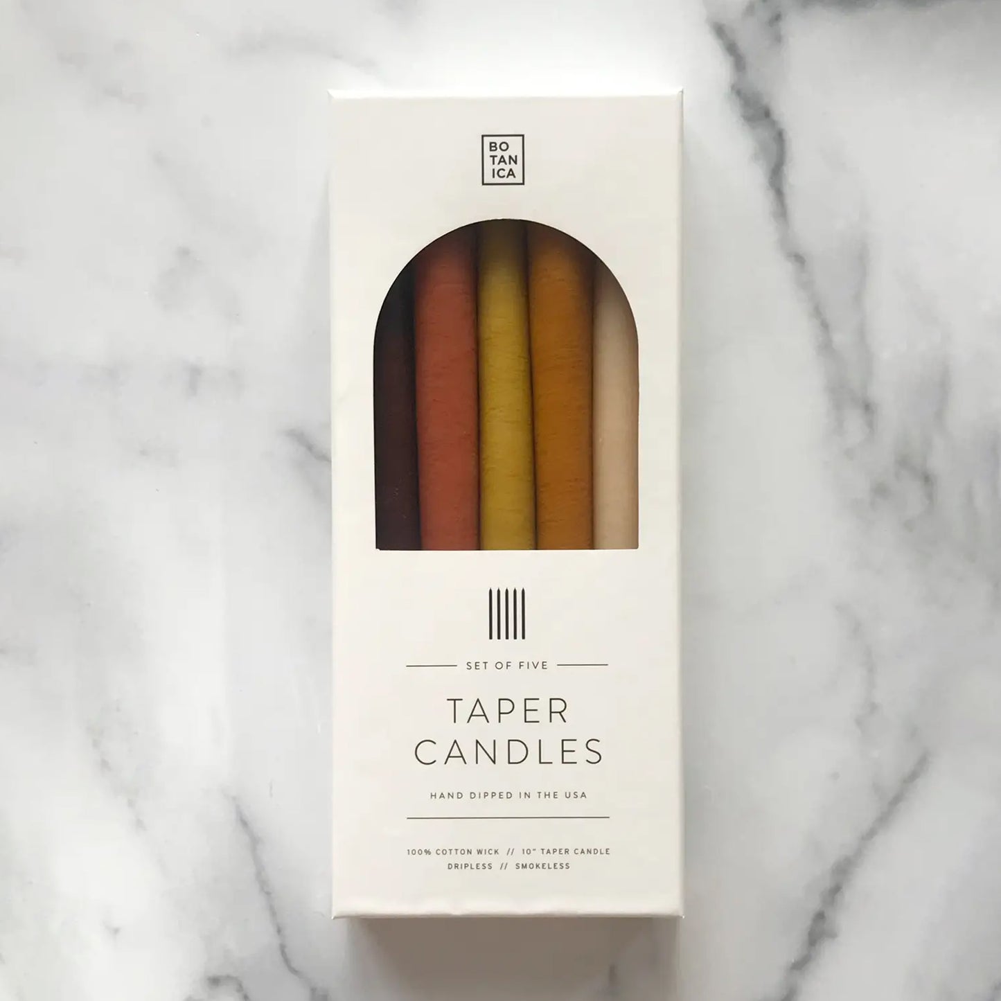 Earth Taper Candle Set 5pk