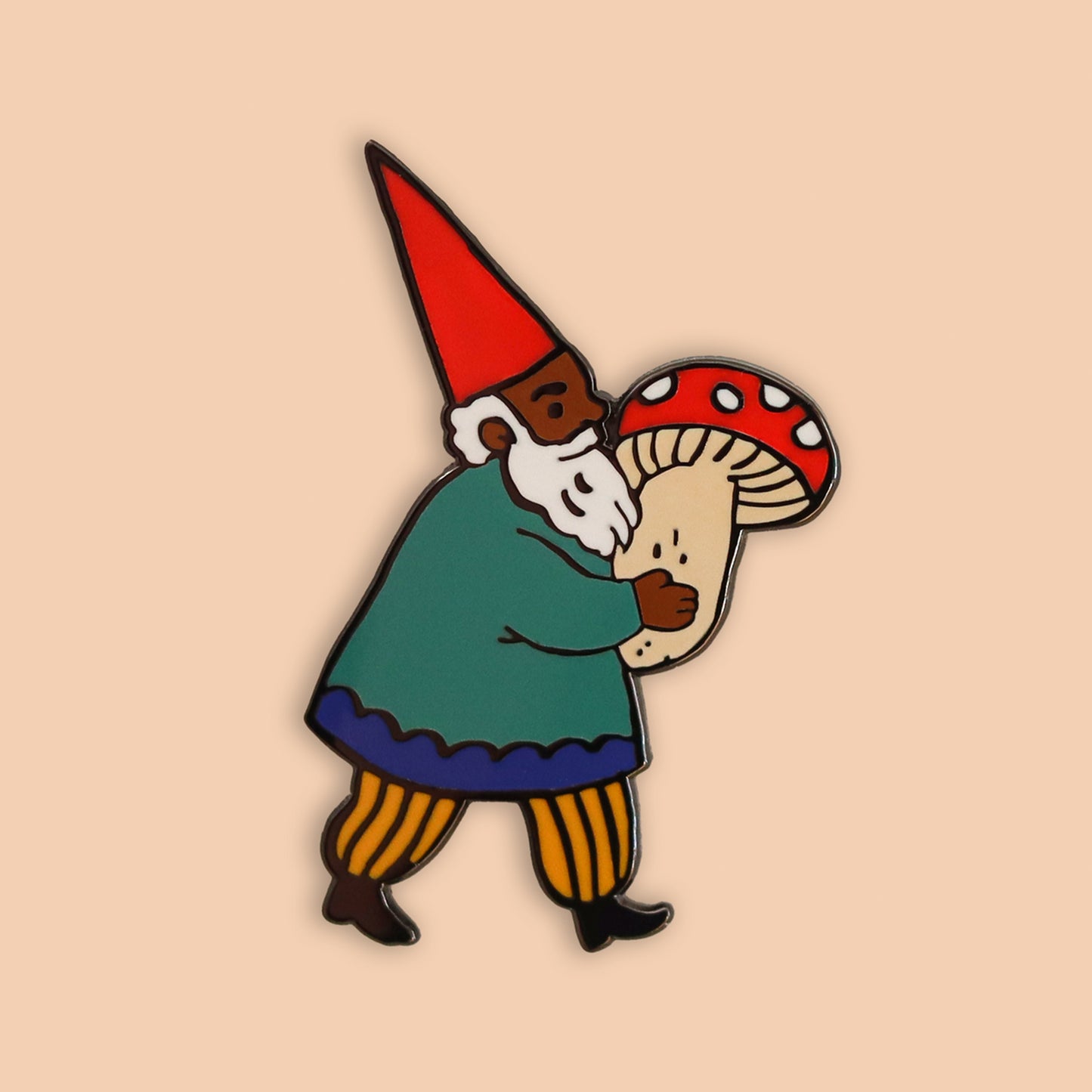 Phoebe Wahl: Mushroom Gnome Enamel Pin