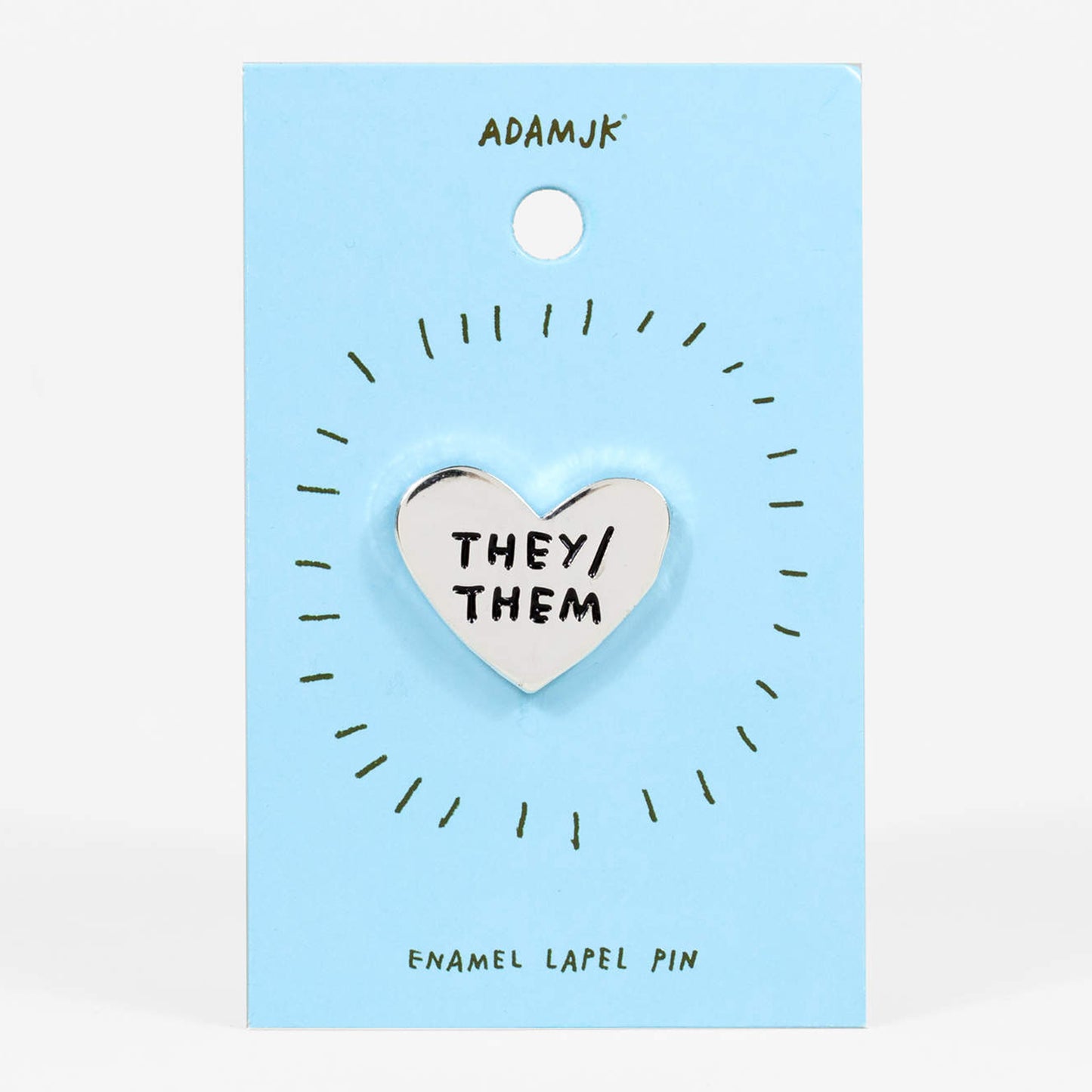 Adam J Kurtz Pronoun Pin