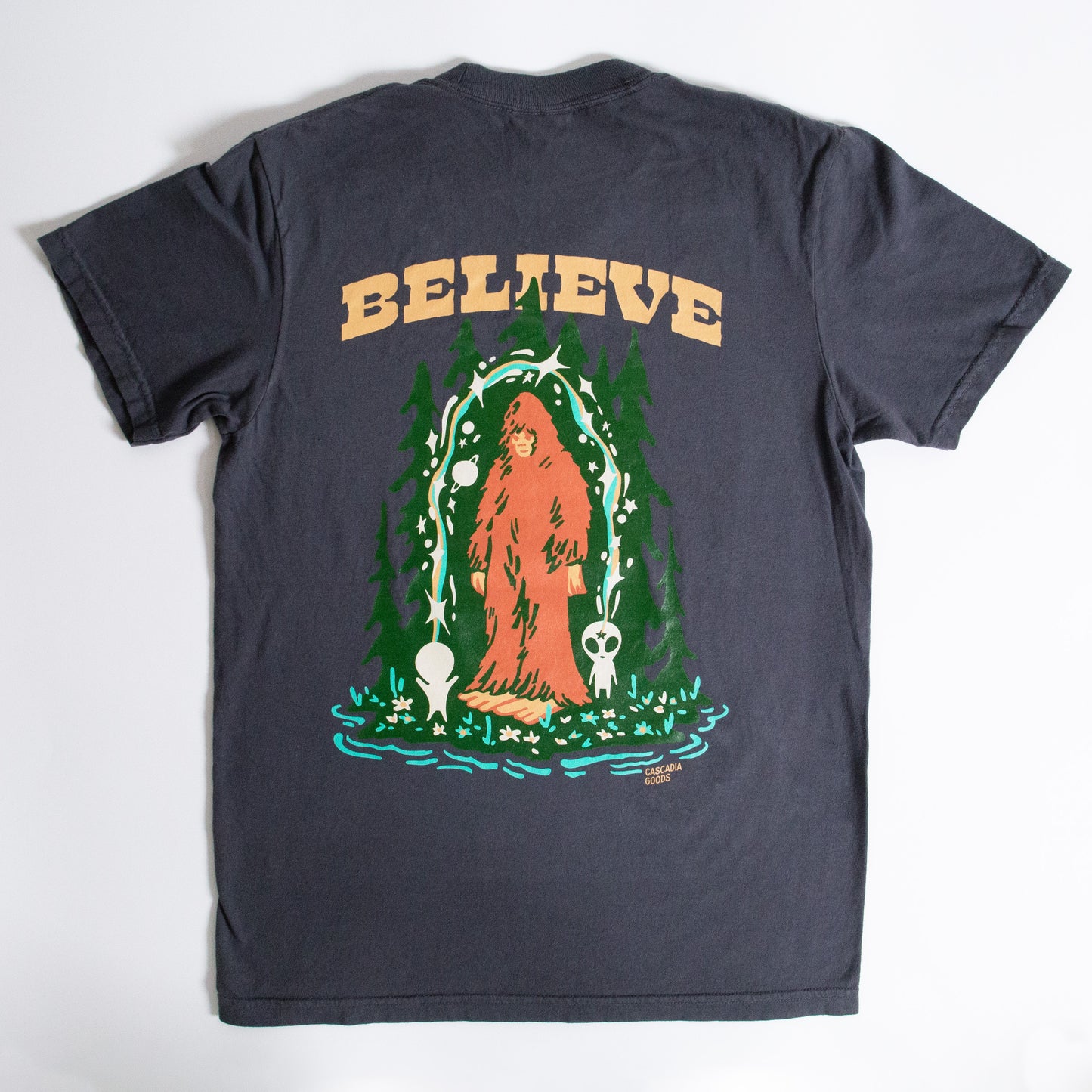 Believe Bigfoot Unisex Shirt (Black)