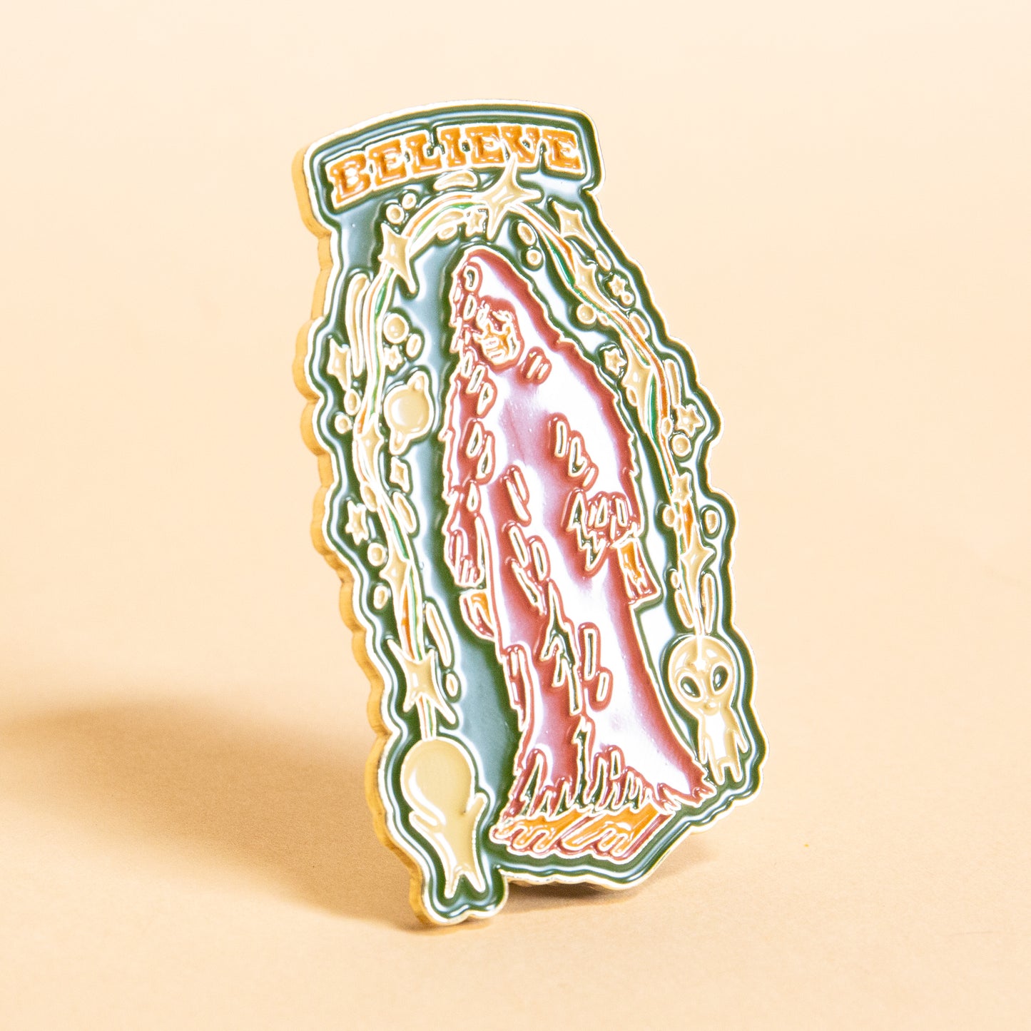 Believe Bigfoot Enamel Magnet