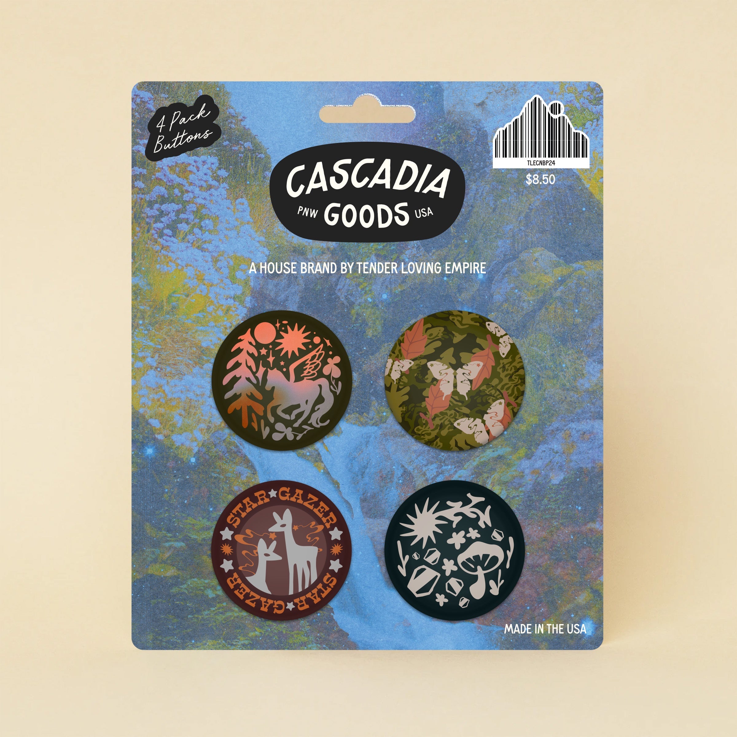 Cool Nature Button Pack – Tender Loving Empire
