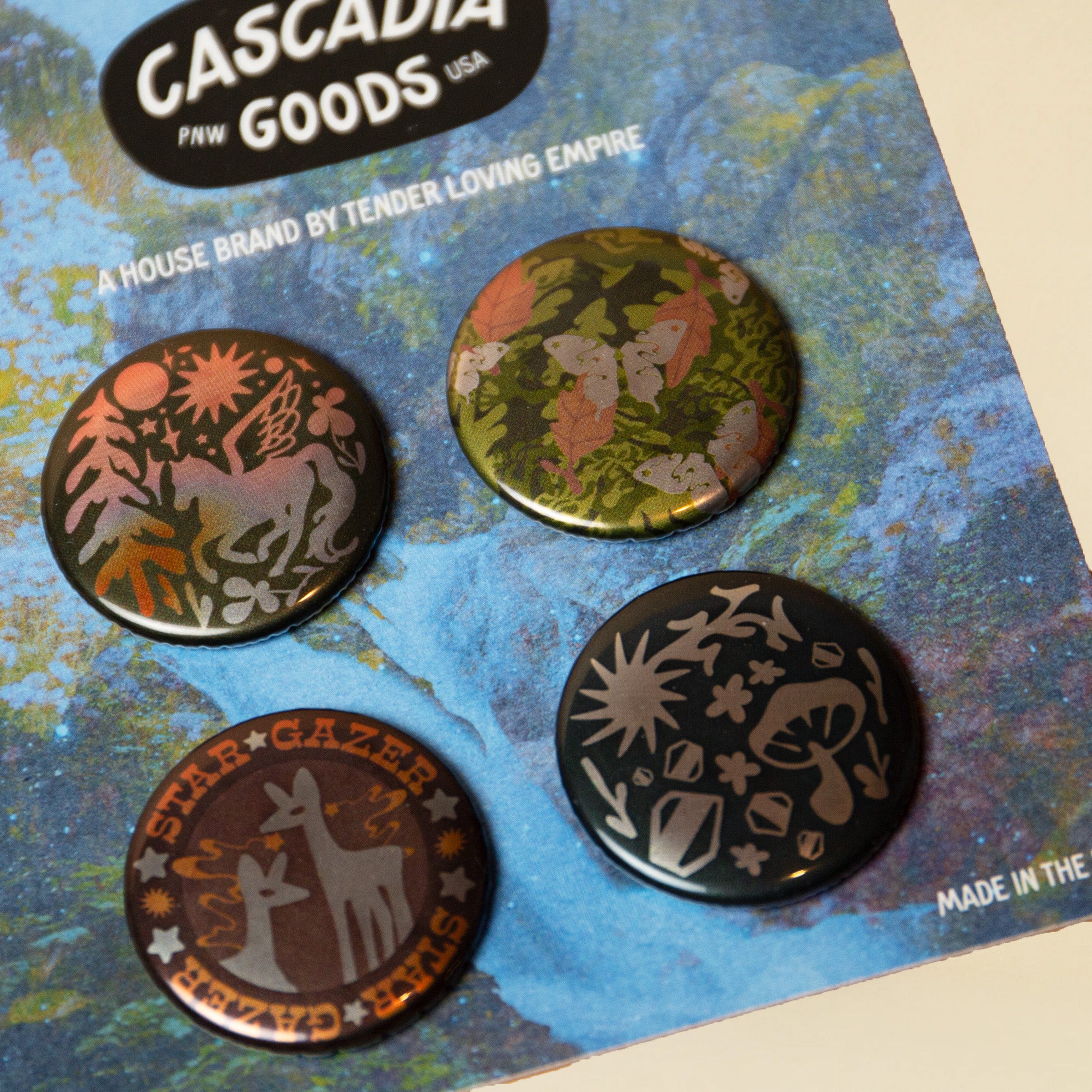 Cool Nature Button Pack – Tender Loving Empire