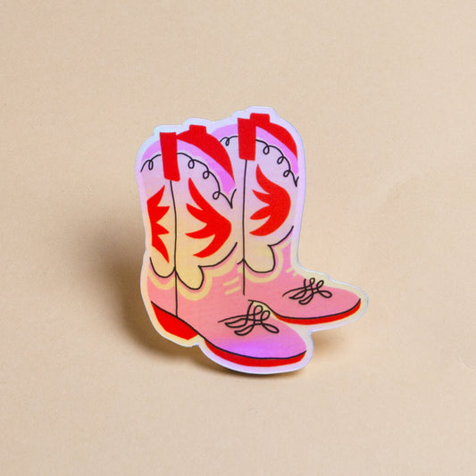 Cowgirl Boot Sticker