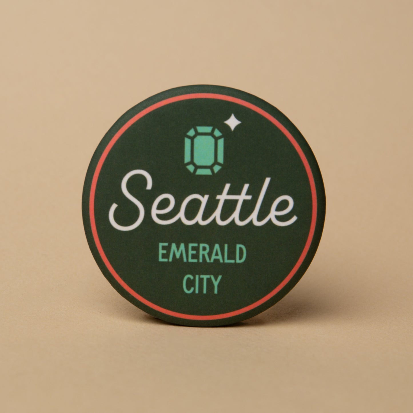 Emerald City Round Magnet
