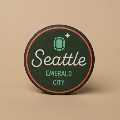 Emerald City Round Magnet