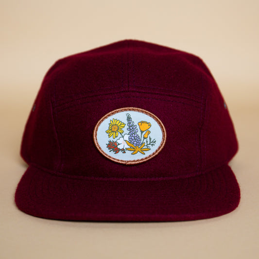 Grow Wildflowers Hat (Maroon)