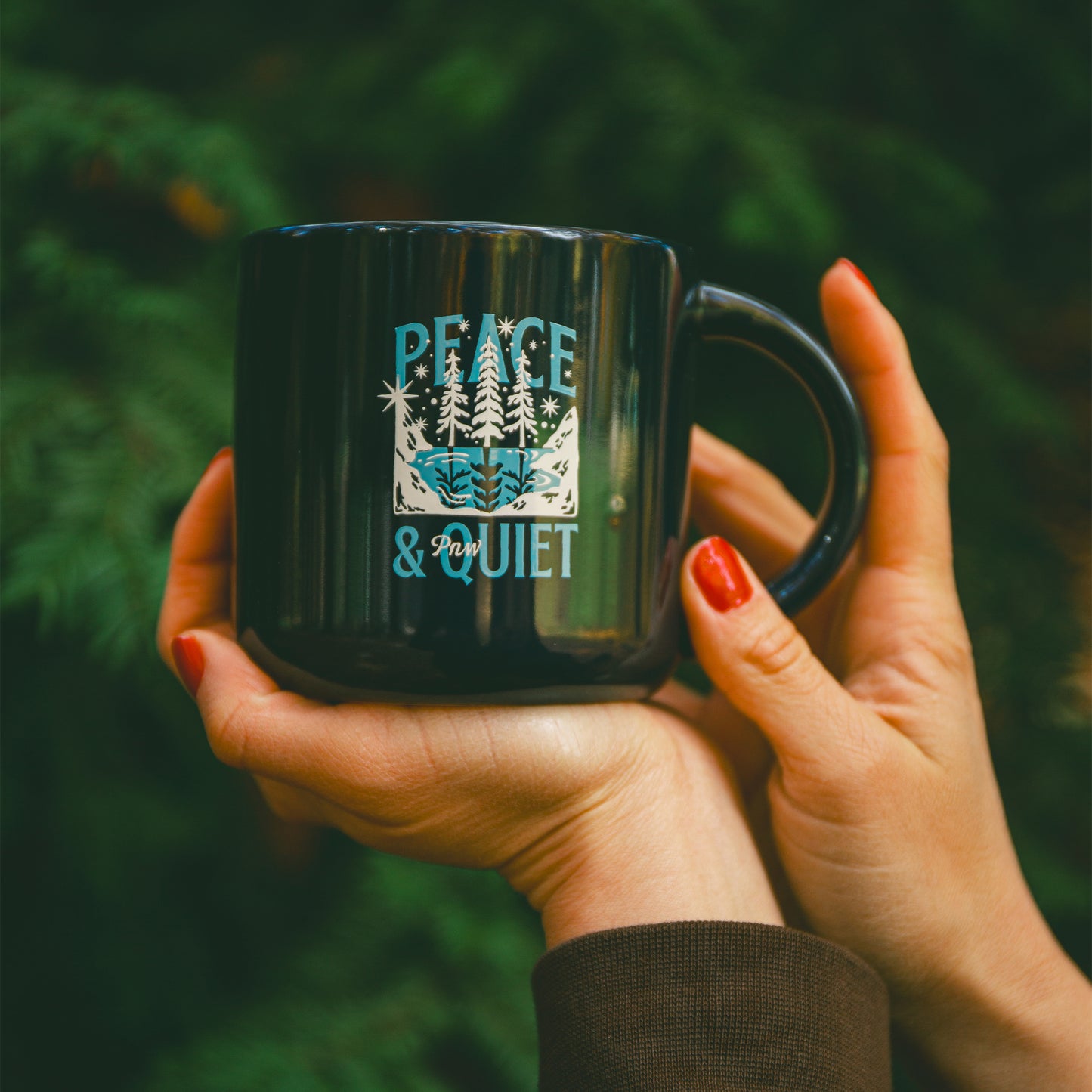 Peace & Quiet PNW Mug