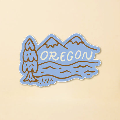 Oregon River Sticker