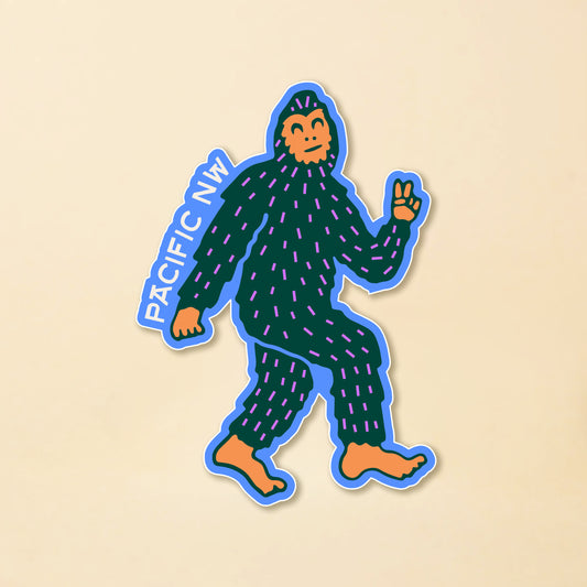 Pacific NW Bigfoot Sticker