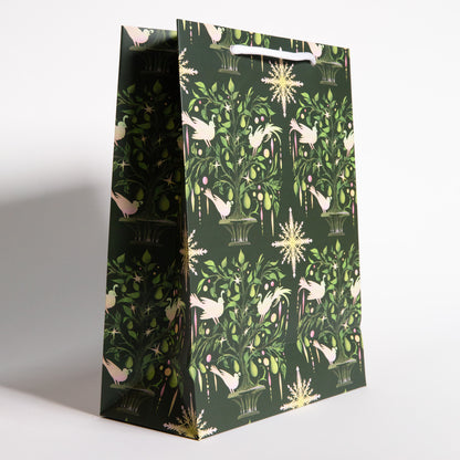 Pear Tree Christmas Gift Bag
